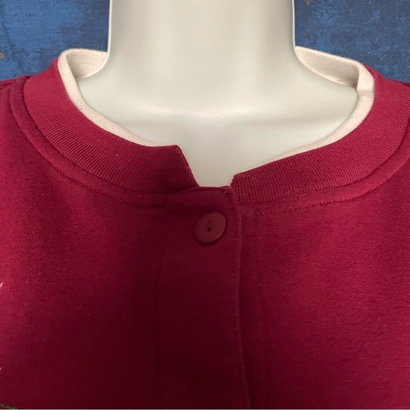 Cottagecore sweatshirt cardigan 2X - Picture 6 of 8